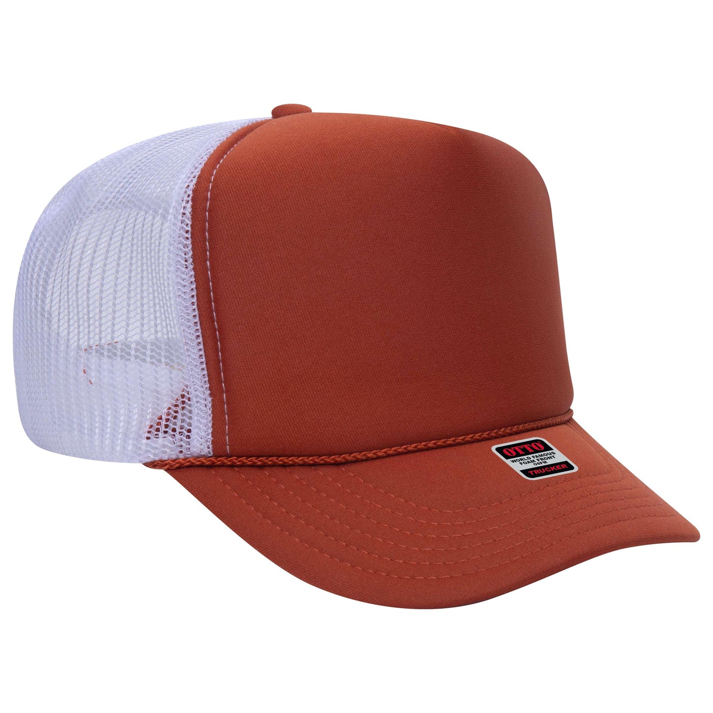 OTTO CAP 5 Panel High Crown Mesh Back Trucker Hat