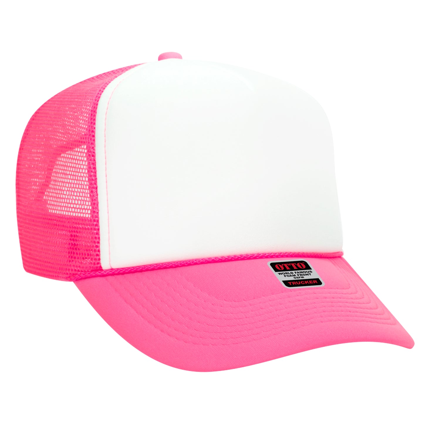 OTTO CAP 5 Panel High Crown Mesh Back Trucker Hat