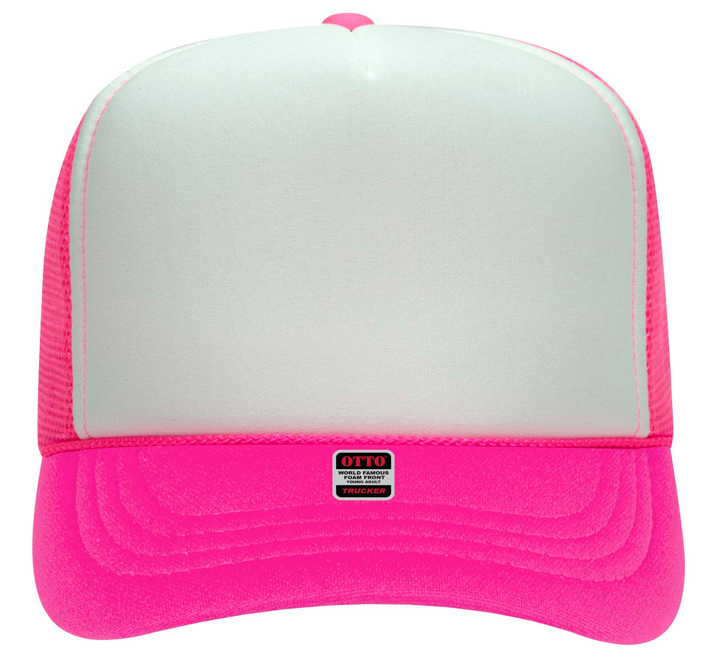 OTTO CAP 5 Panel High Crown Mesh Back Trucker Hat